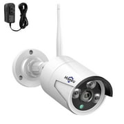 Hiseeu Add-On 5MP Wireless Wifi Security Camera One Audio Recording,65ft IR Night Vision