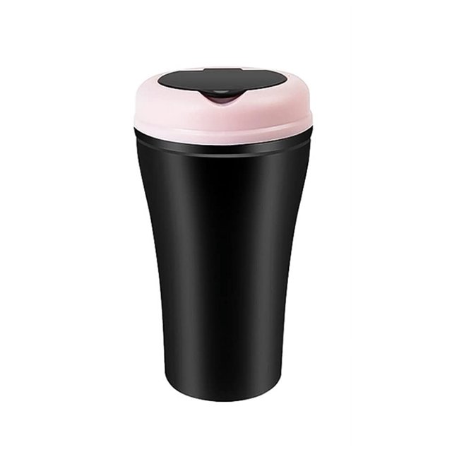 Sovob Car Mini Garbage Storage Bin With Lid, Car Rubbish Bin Leakproof