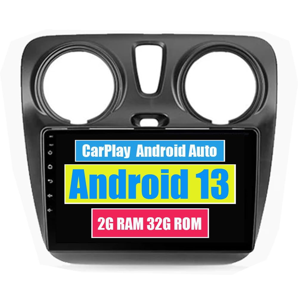 Autoradio Android 15 Per Renault Lodgy 2021 / Dokker 2012-2020 – 9 Pollici – 2+64GB – Wireless CarPlay E Android Auto – GPS, Bluetooth, WiFi, Telecamera AHD Inclusa - 2