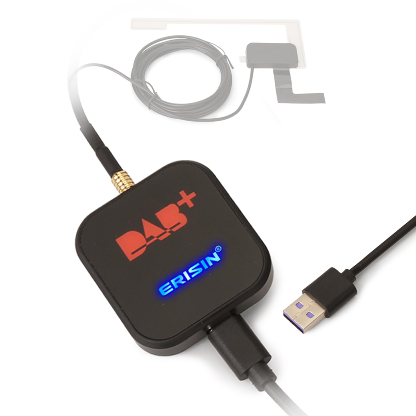 Sovob DAB+ Digital Radio Box Aerial with Amplified Antenna Kit Adapter ...