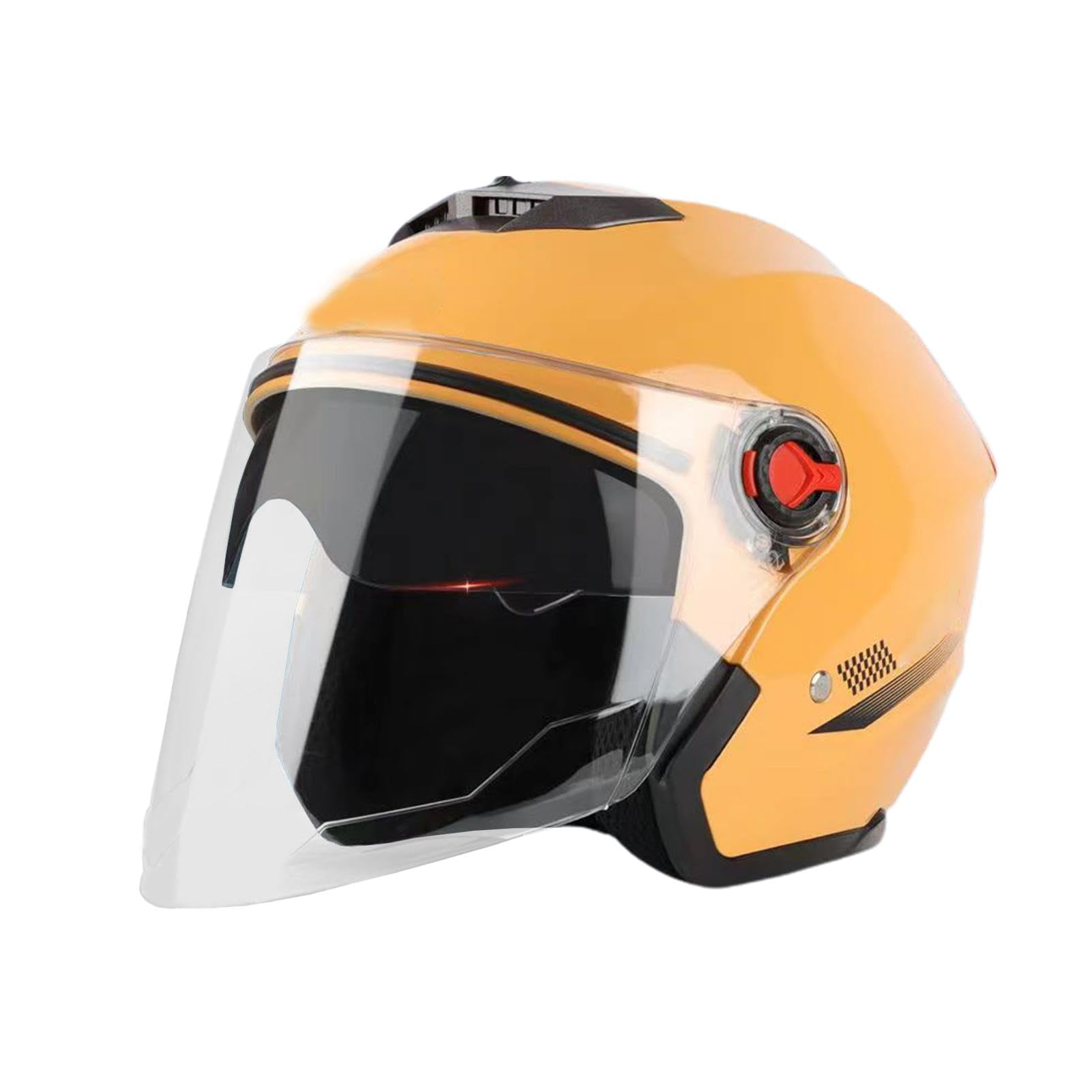 3/4 Motorradhelm Vintage Style - DOT/ECE Geprüft Mit Sonnenvisier