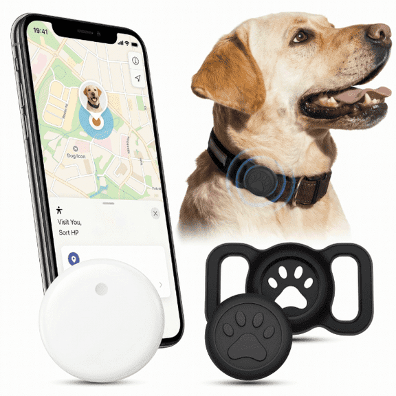 Sovob Pet Tracker and GPS Tracker for Dogs, IP67 Waterproof Dog Tracker for Real-Time Location Tracking, Fits 1-Inch Collars
