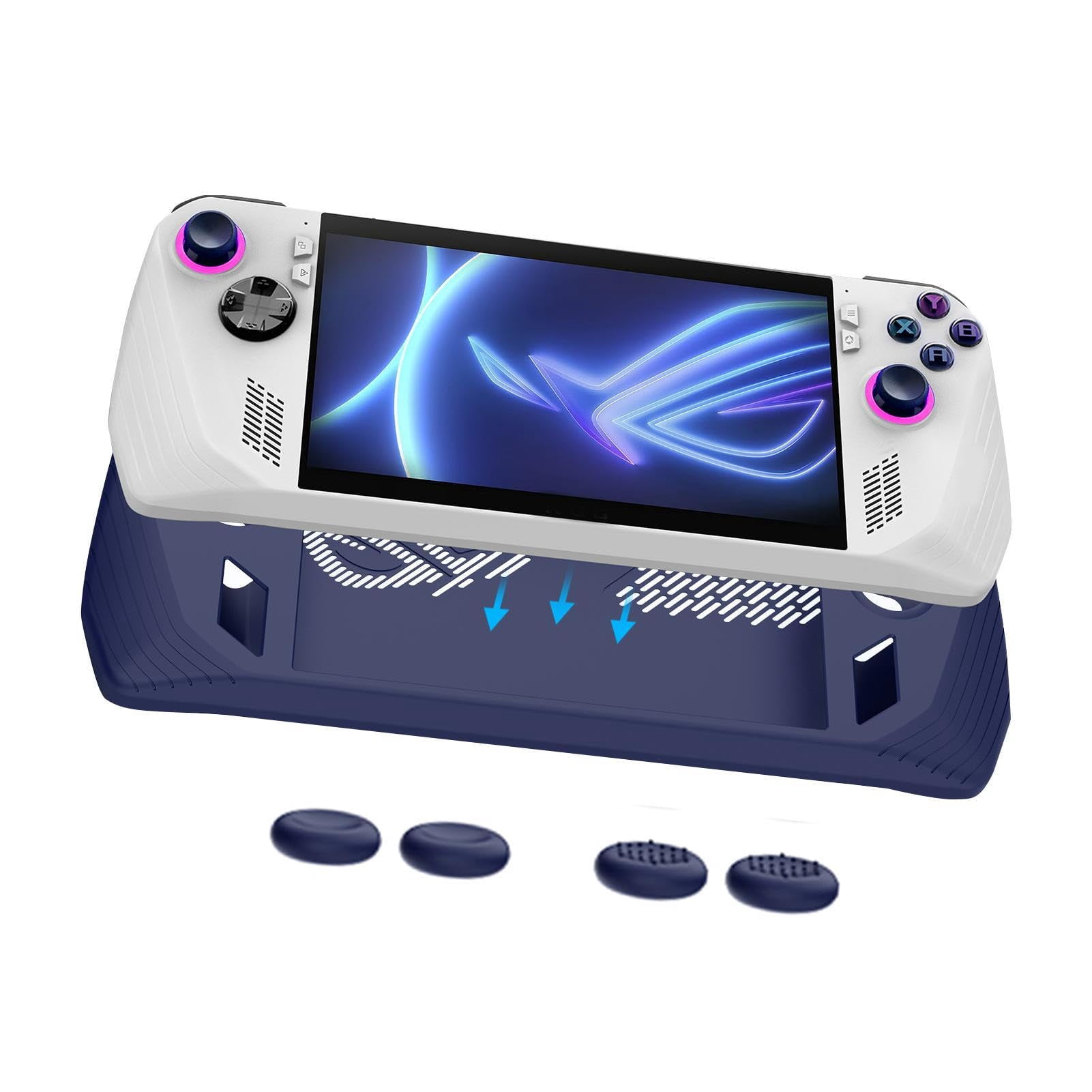 Sovob Silicone Case Protective Sleeve for ROG Allys, Silicone Case for ...
