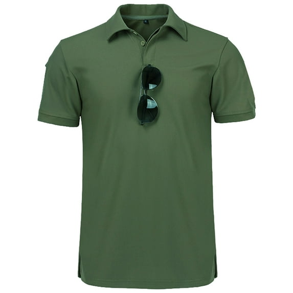 Sovtemp Men's Sports Quick Drying T-shirt Short Sleeved Polo shirt Men's Casual shirt Top