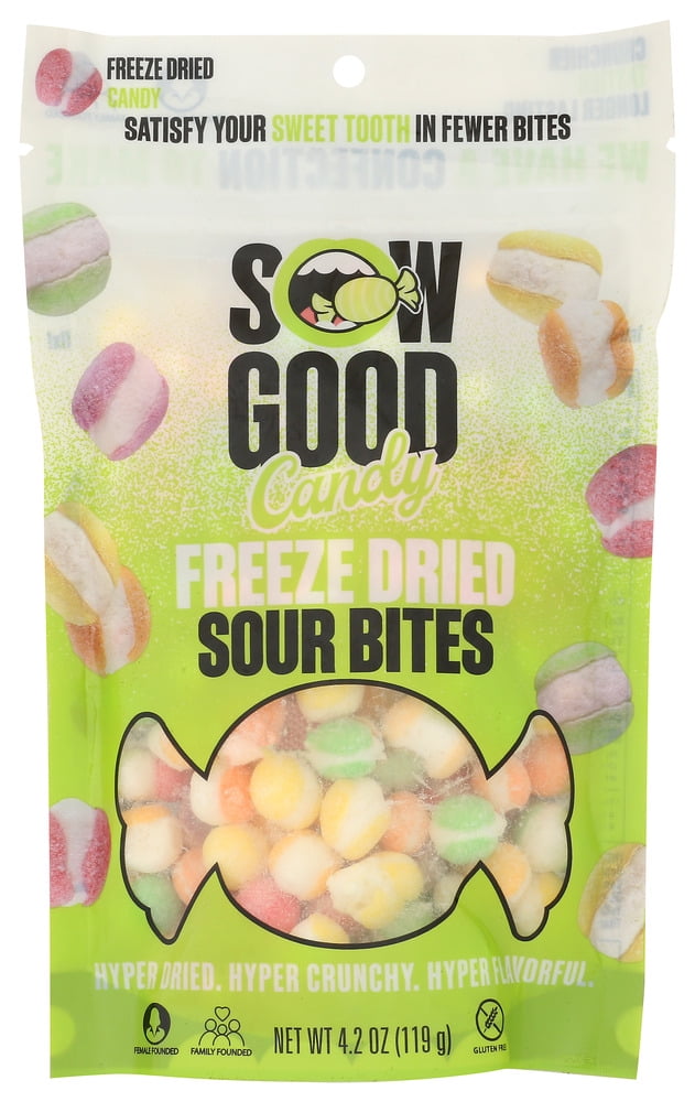Sow Good Sour Candy Bites 4 oz (Pack of 12)