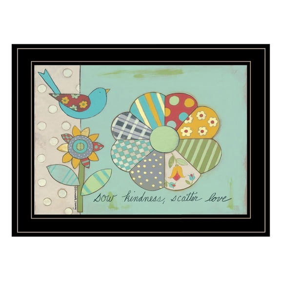 Sow Kindness Scatter Love by Bernadette Deming Print Wall Art Wood Multi-Color