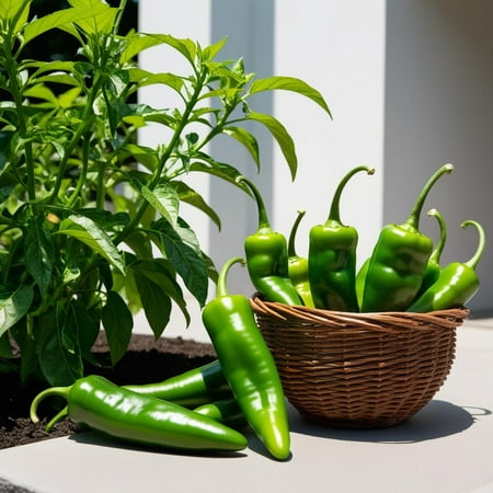 Sow Me Seeds Anaheim Chili Peppers – 3 Pack, Heirloom Non-GMO Garden Seeds for Planting (500mg Each, Approx. 183 Seeds)
