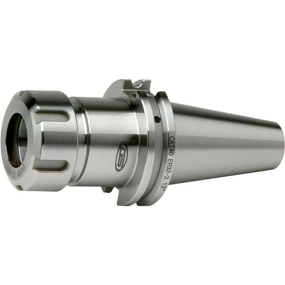 Sowa Tool & Machine B2337771 3.13 in. CAT40 ER32 - Gauge Collet Chuck - Premium Balanced - DIN Coolant Thru Capabilities - Ground Body