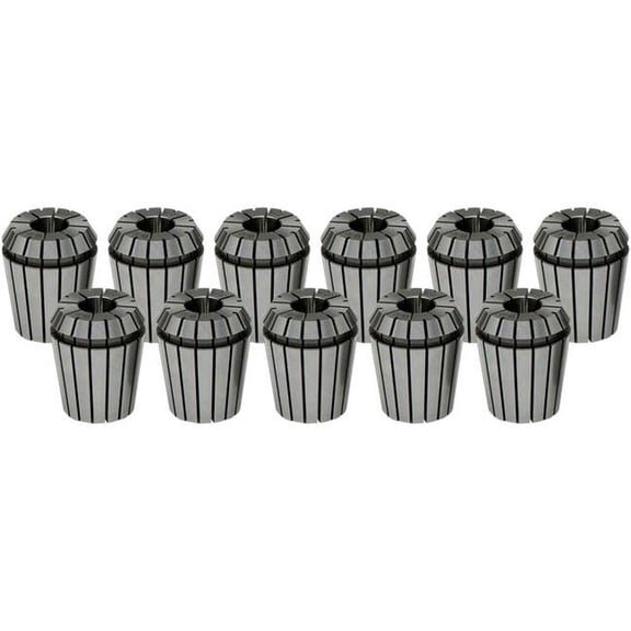 Sowa Tool & Machine B2338165 ER16 0.125-0.406 in. by 32nds Coolant Sealed Collet Set - Alloy Steel - Tested to 2000 PSI - 10 Piece