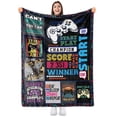 thumbnail image 1 of Sowide Gaming Blanket, Game Blanket Gifts for Boys, Soft Fleece Blanket Throw Unique Gift with Video Game Controller, Comfy Lightweight Fuzzy Plush for Men Teens Kids Boyfriend, Couch Nap Bed(60"x80"), 1 of 8