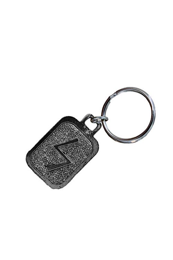 Sowilo Keychain, L065KC, Runes, Germanic, Script, Viking, Medieval, Key Fob, Key Ring, Keys, Zipper Pull, Luggage Tag, Pewter, Backpack, Over 300 Keychains Designs, Handmade in the USA