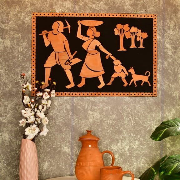 Sowpeace Brown Terracotta The Homecoming 24 inch Sculpture Pack of 1
