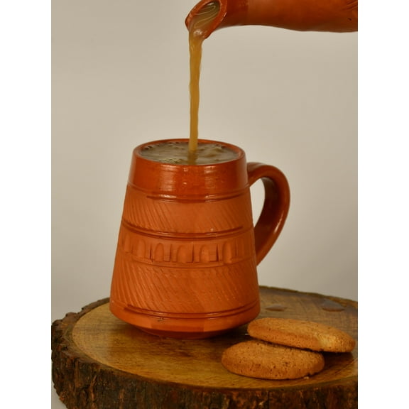 Sowpeace Brown Terracotta Traditional Coffee mugs Mug15 oz Pack of 1