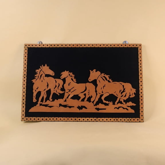 Sowpeace Handcrafted Terracotta Running Horse Wall Art Decor