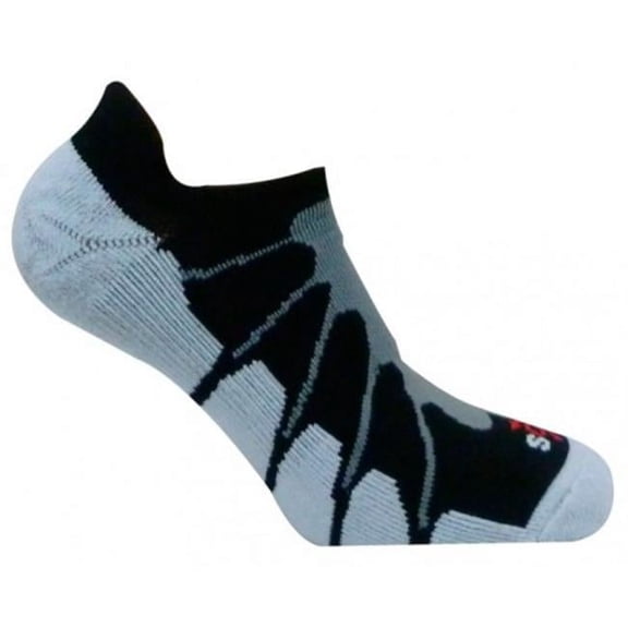 Sox SS 6011 Sport Plantar Fasciitis Arch Support Ghost Compression Socks- Black - Medium