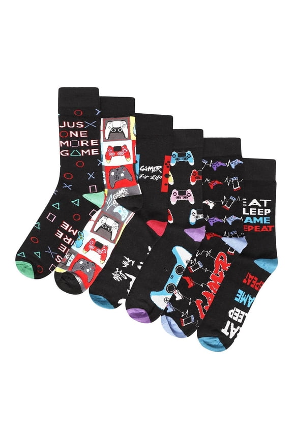 Boys/Girls Gamer For Life Socks (Pack of 6)