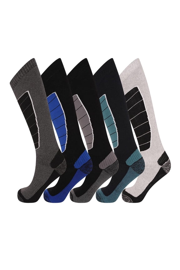Mens Thermal Ski Socks (Pack of 5)