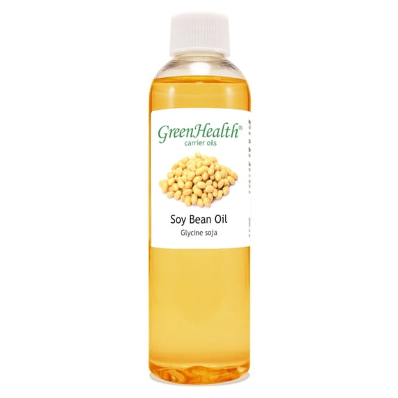 GreenHealth Soy Bean Carrier Oil 4 fl oz Clear Plastic Bottle with Cap