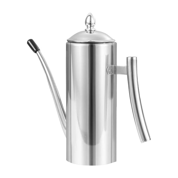 Soy Dispenser Bottle Leakproof Long Nozzle Stainless Steel Oil Dispenser For Soy Vinegar Olive Oil Cooking Kitchen 500 ml Silver