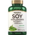 thumbnail image 1 of Soy Isoflavones | 1500 mg | 180 Capsules | Non-GMO, Gluten Free Extract Supplement | by Piping Rock, 1 of 2