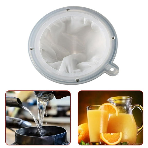 Soy Milk Filters, Kitchen Bottle Strainer, Reusable Yogurt Strainer Filter, Nylon Filter Mesh for Filtering Yogurt Juice Coffee 400 Mesh