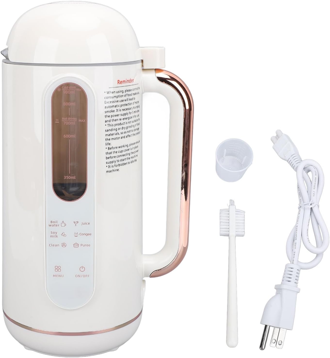 Almond Filter Machine No Filter Soy Milk Maker 900ML Soy Milk Maker Machine - Automatic Nut ...