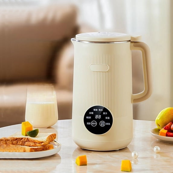 Nut Milk Maker Machine, 40 oz Soy Milk Maker, Oat, Soy, Plant Based and Dairy Free Beverages, Juice, 2H Keep Warm Countertop Blender, 10 Blades, 12H Delay Start, BPA-Free, Self-Cleaning