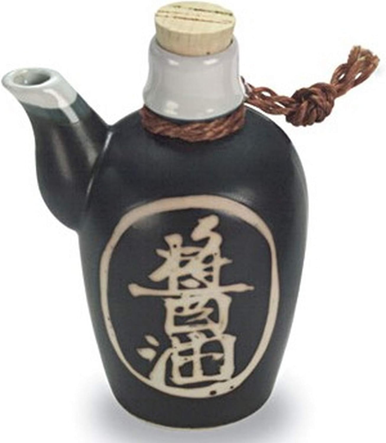 Soy Sauce Dispensers With Cork Top Stopper Traditional Japanese Pottery