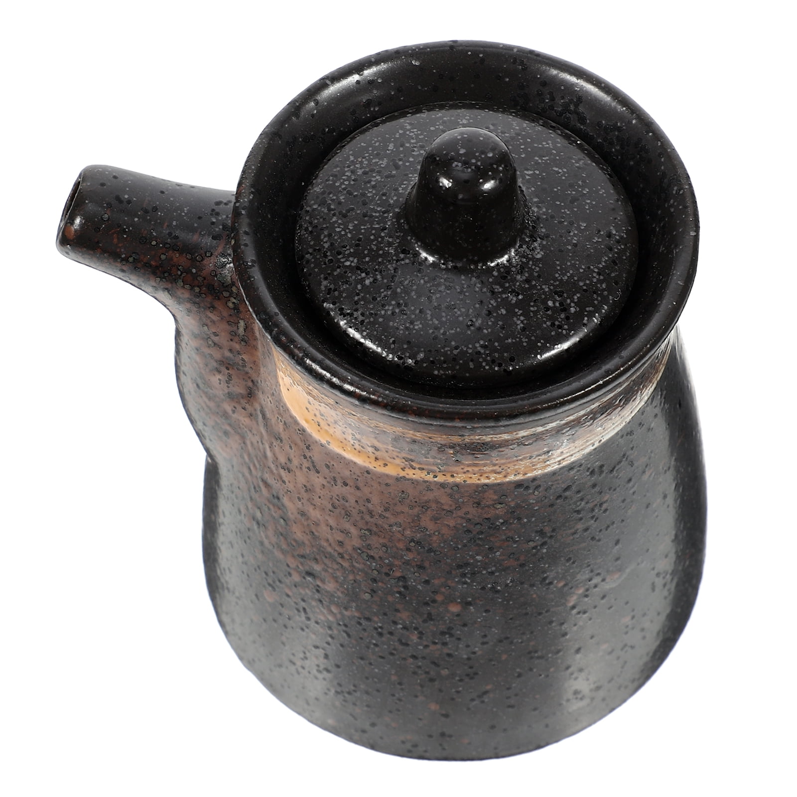 Soy Sauce Pot Vinegar Pot Decor Ceramic Condiment Pot Syrup Cruet
