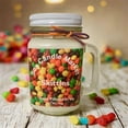 thumbnail image 1 of Soy Scented Candles | Handmade & Highly Aromatic Candles Burns Upto 85 Hours in Glass Jar - Perfect for Home Decor, Wedding, Birthday, Dinner (Skittles, 12 oz), 1 of 2