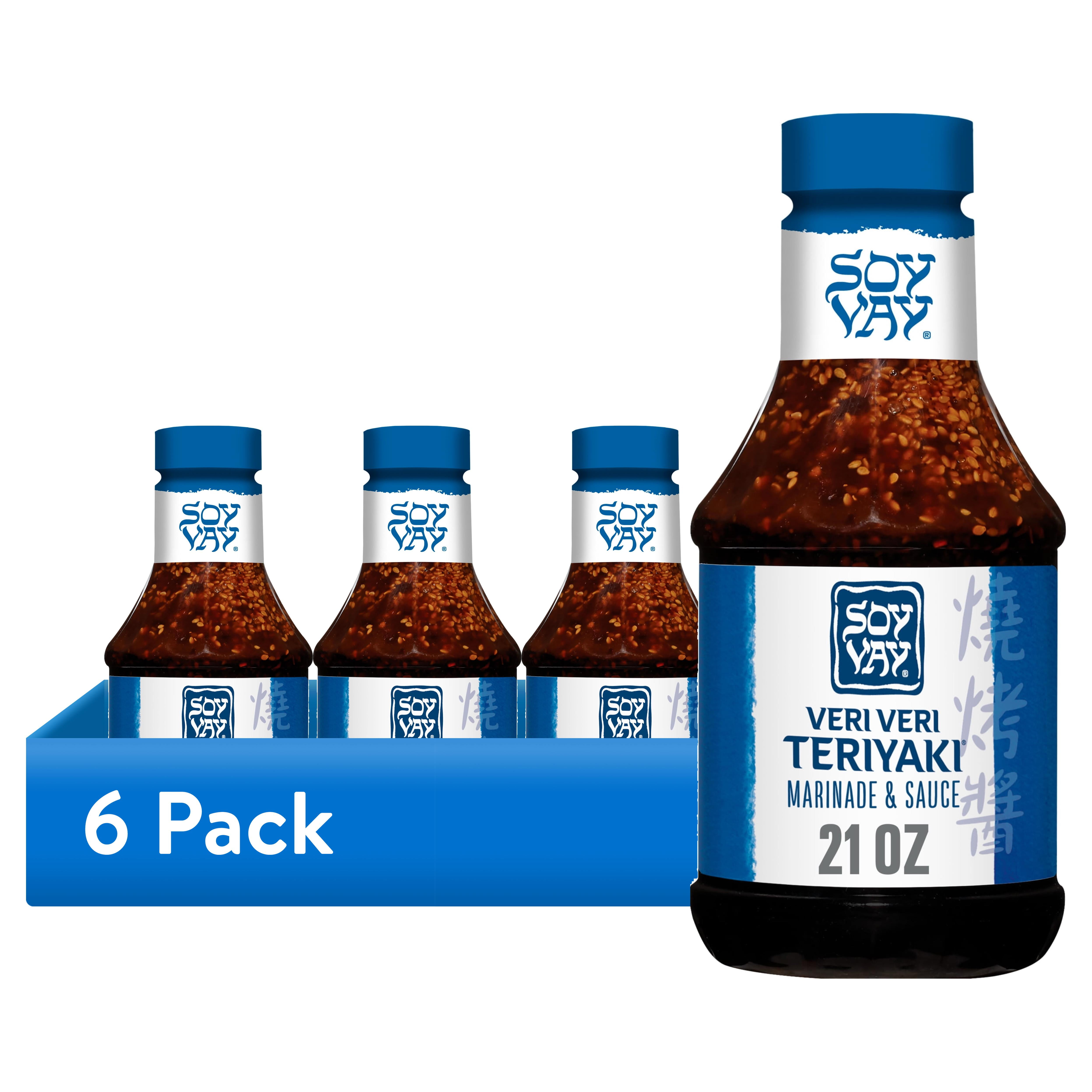 (6 pack) Soy Vay Veri Veri Teriyaki Marinade and Sauce, 21 fl oz Bottle