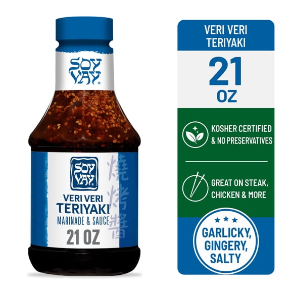 Soy Vay Veri Veri Teriyaki Marinade and Sauce, 21 oz Bottle