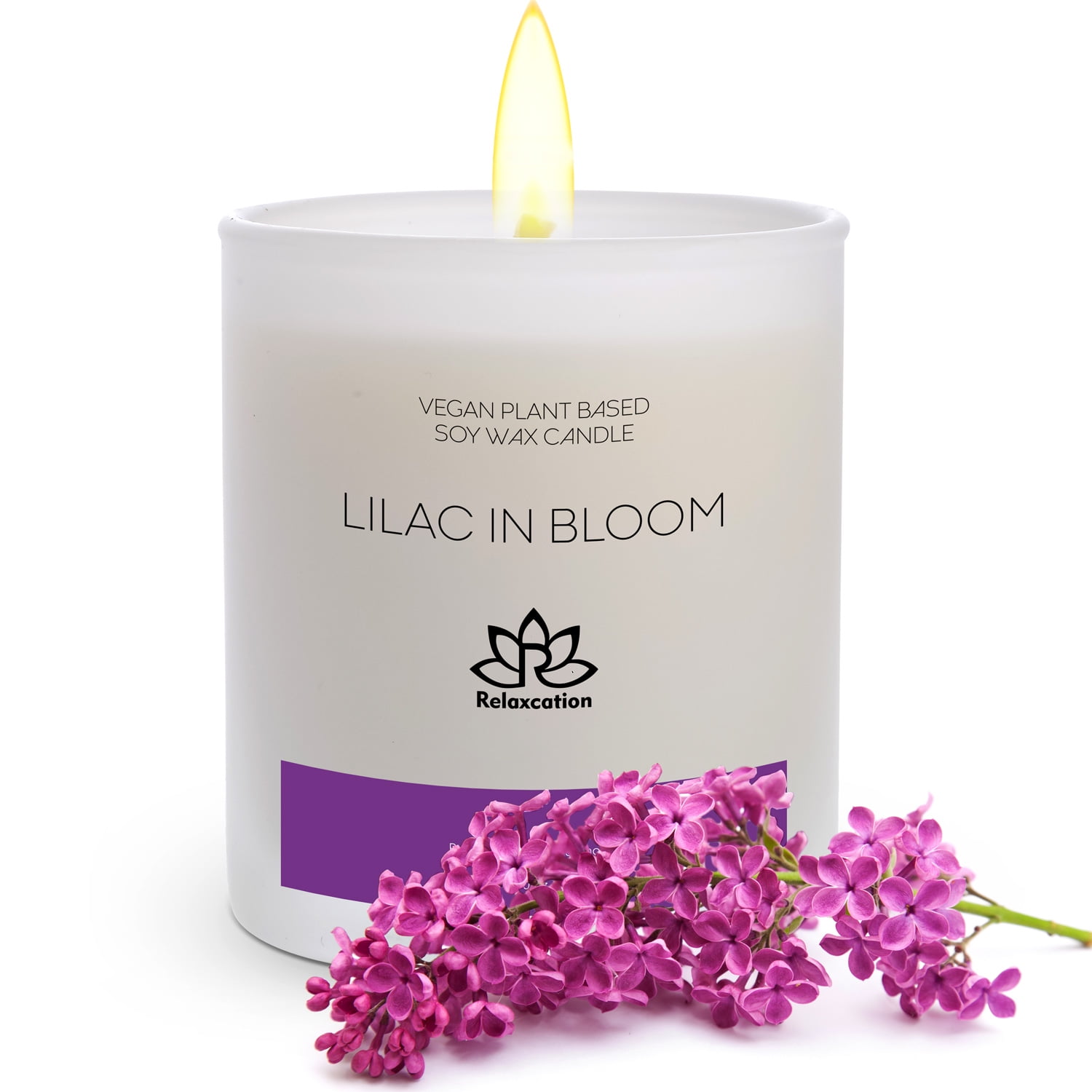Lilac in Bloom White Soy Wax Scented Tumbler Candle
