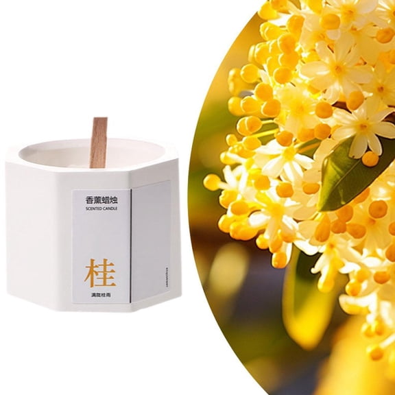 Soy Wax Scented Candle in Jar Strong Aromatic Long-Lasting Fragrance Gift