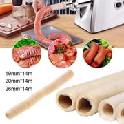 Soy protein sausage casing for grilling and drying, 19mm/20mm/26mm x 14m, long-lasting and easy to use
