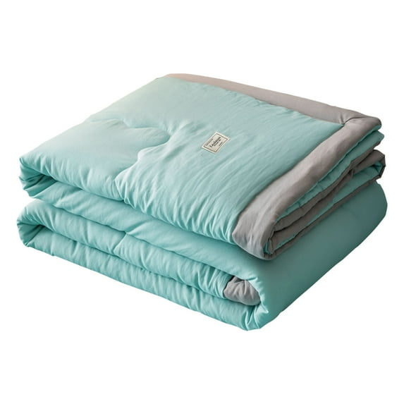 Soybean Fiber Summer Cool Quilt Washed Cotton Lightweight Air Conditioning Blanket, Japanese Style, 150X200Cm Tanuke