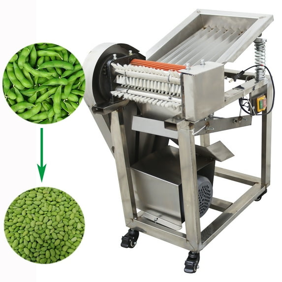 Soybean Huller Pea Peeling Machine Market Type Hulling of Edamame Commercial 220V 550W