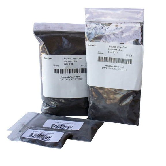 Soybean Inoculant - Cover Crop Seed Inoculant for Soybean Seeds - 10 Oz Bag - Powder Rhizobia Inoculant for Cover Crops