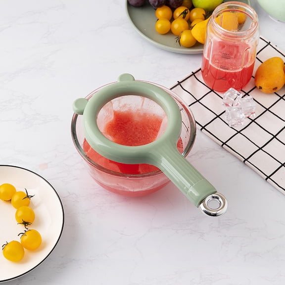 Soybean Milk Filter Fine Mesh Strainer Juice Colander Sieve Durable Food Grade Ultra Density Mesh For Fruit Vegetable Liquid Cheese Straining Daily Kitchen Baking,Green