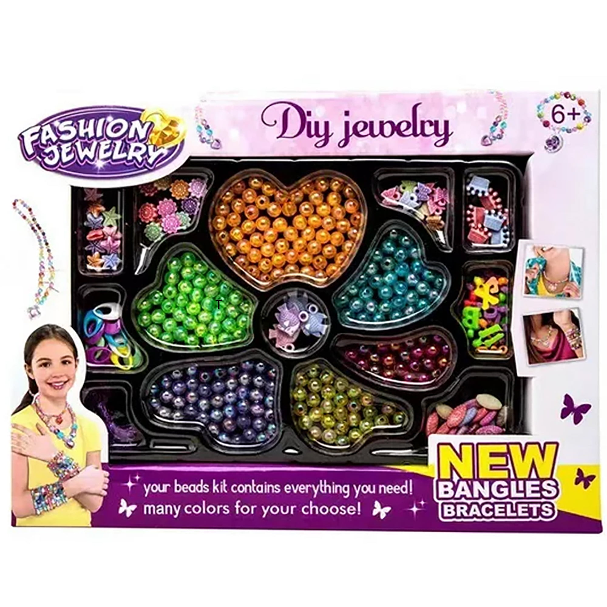 YUXUEWEN DIY Friendship Bracelet String Making Kit, Toys Gift for Girls 7 8  9 10 11 Year Old, Bracelets Crafts Jewelry Loom Maker Toys with Beads