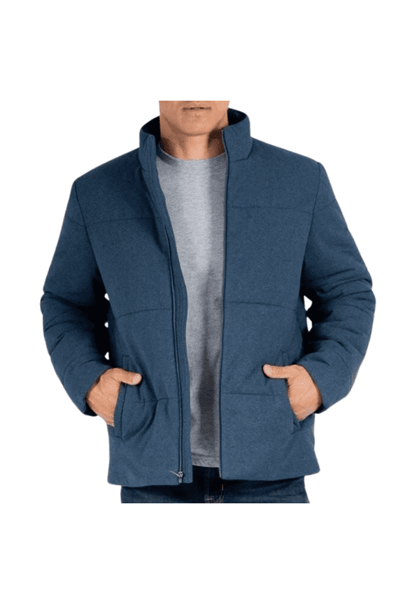 Men's Puffer Jacket, Blue, Small
