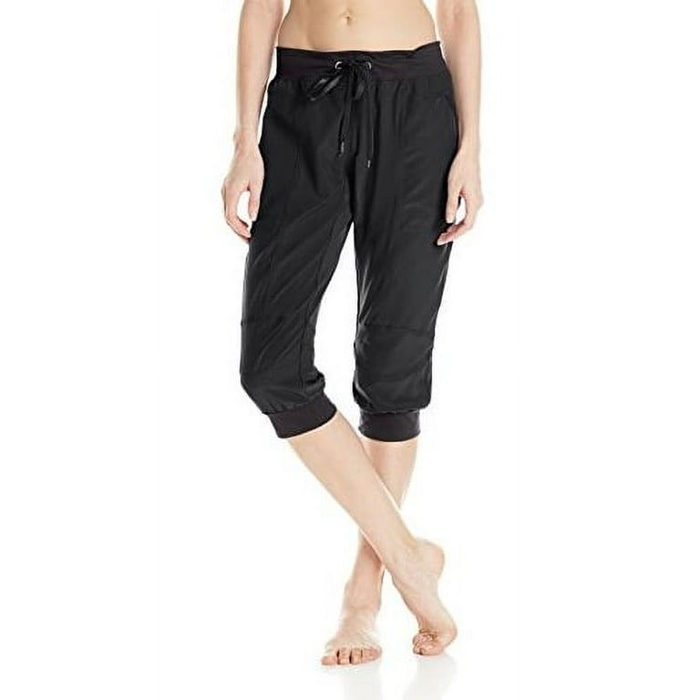 Soybu Women's Julie Capri Yoga Active Pants, Black, Medium