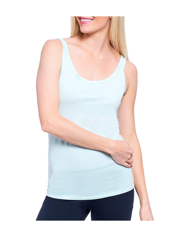 Womens Taryn V-Neck Crew Neck Tank Top