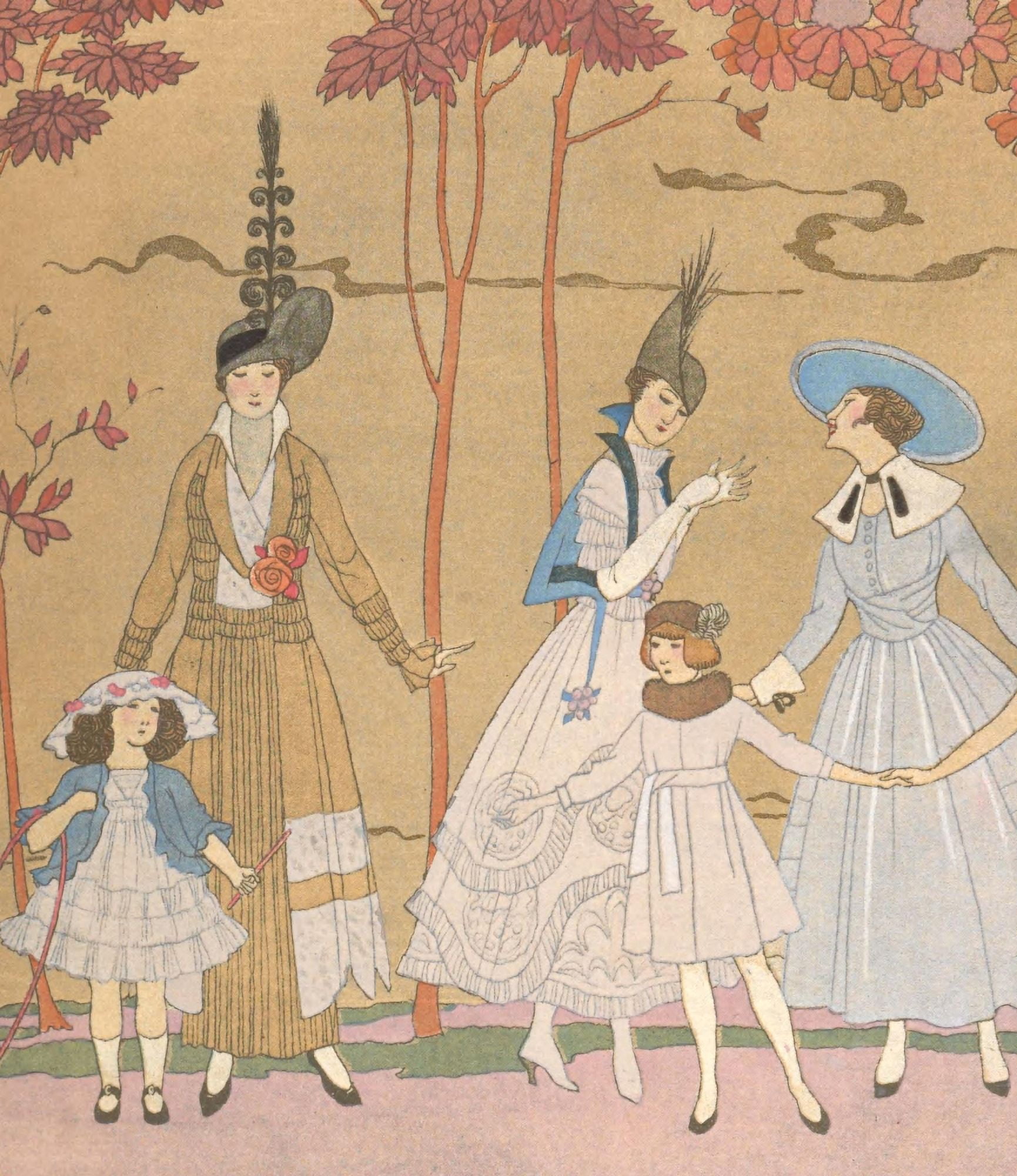 Soyes tous bien sages (1) Canvas Art - George Barbier (24 x 36)