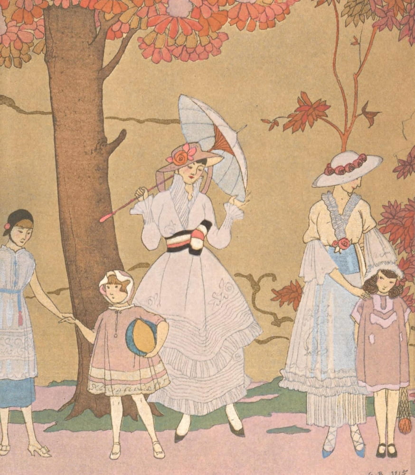 Soyes tous bien sages (2) Canvas Art - George Barbier (18 x 24)