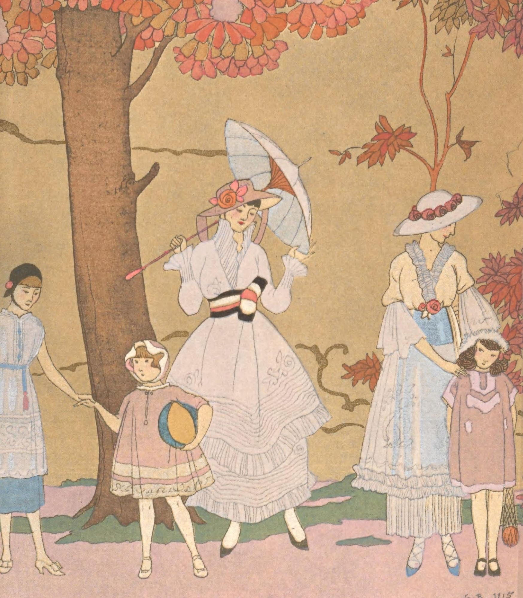 Soyes tous bien sages (2) Canvas Art - George Barbier (24 x 36)