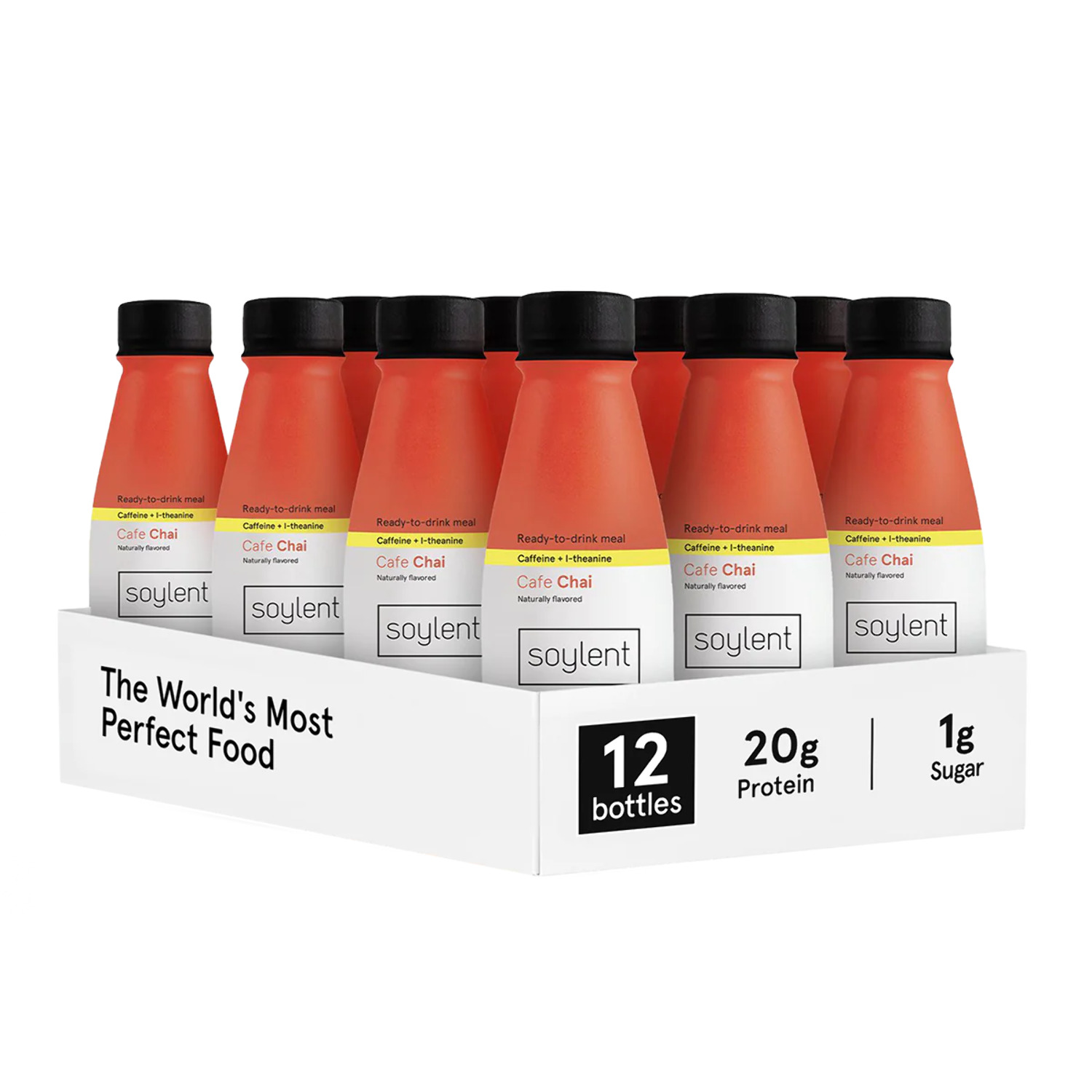 Soylent Cafe Chai Meal Replacement Shake with 20g Plant Protein, 14 fl