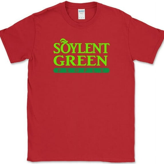 Soylent Green People T-Shirt Funny Movie Humor Gift Text Tee - Red, 2XL