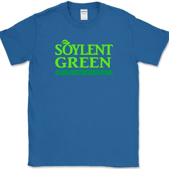 Soylent Green People T-Shirt Funny Movie Humor Gift Text Tee - Royal Blue, S