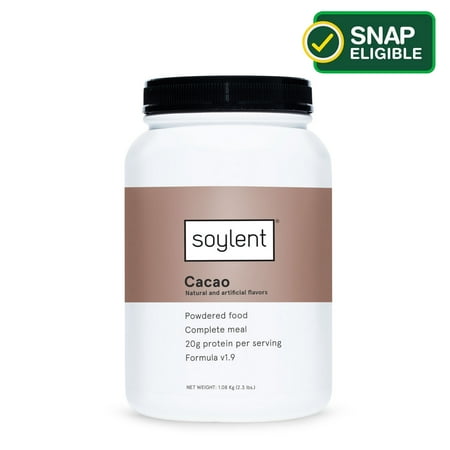 Soylent Plant Protein Meal Replacement Powder, Cacao 2.3 Lbs, 1 Ct